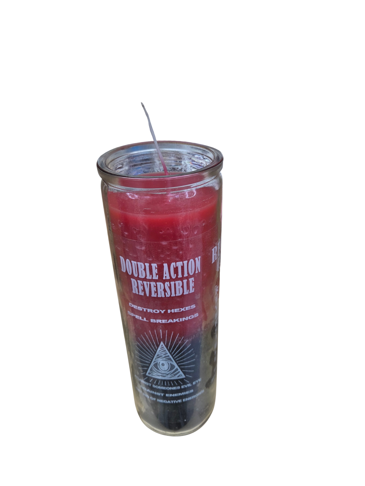 Double Action Reversible glass Candle