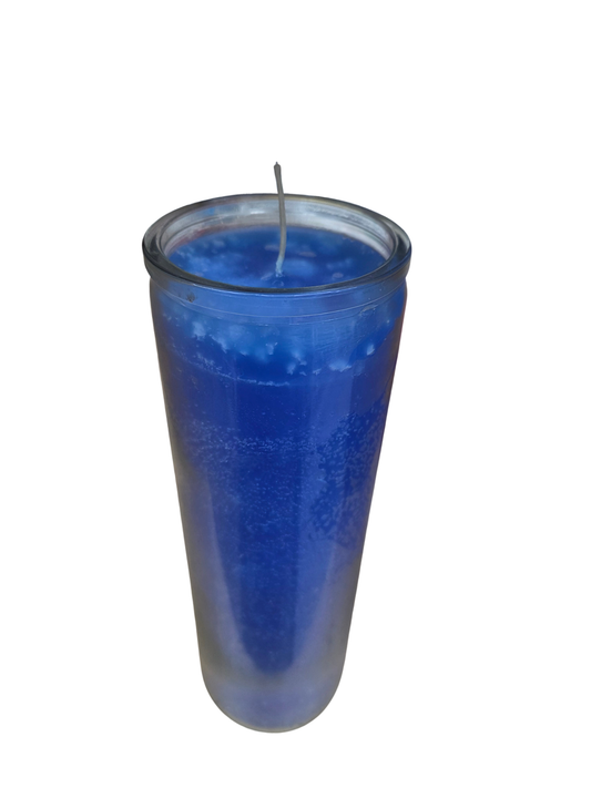 Blue Plain 7 Day Candle (In Glass)