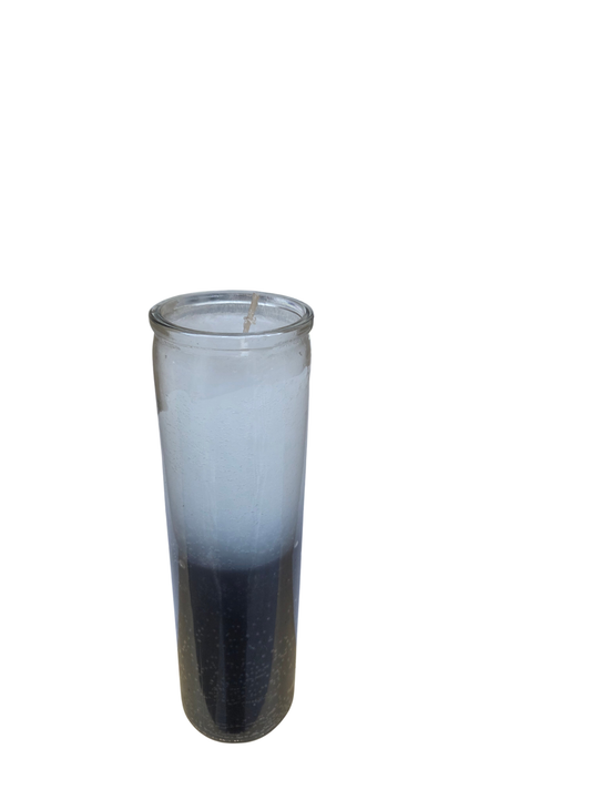 WHITE & BLACK (GLASS CANDLE)