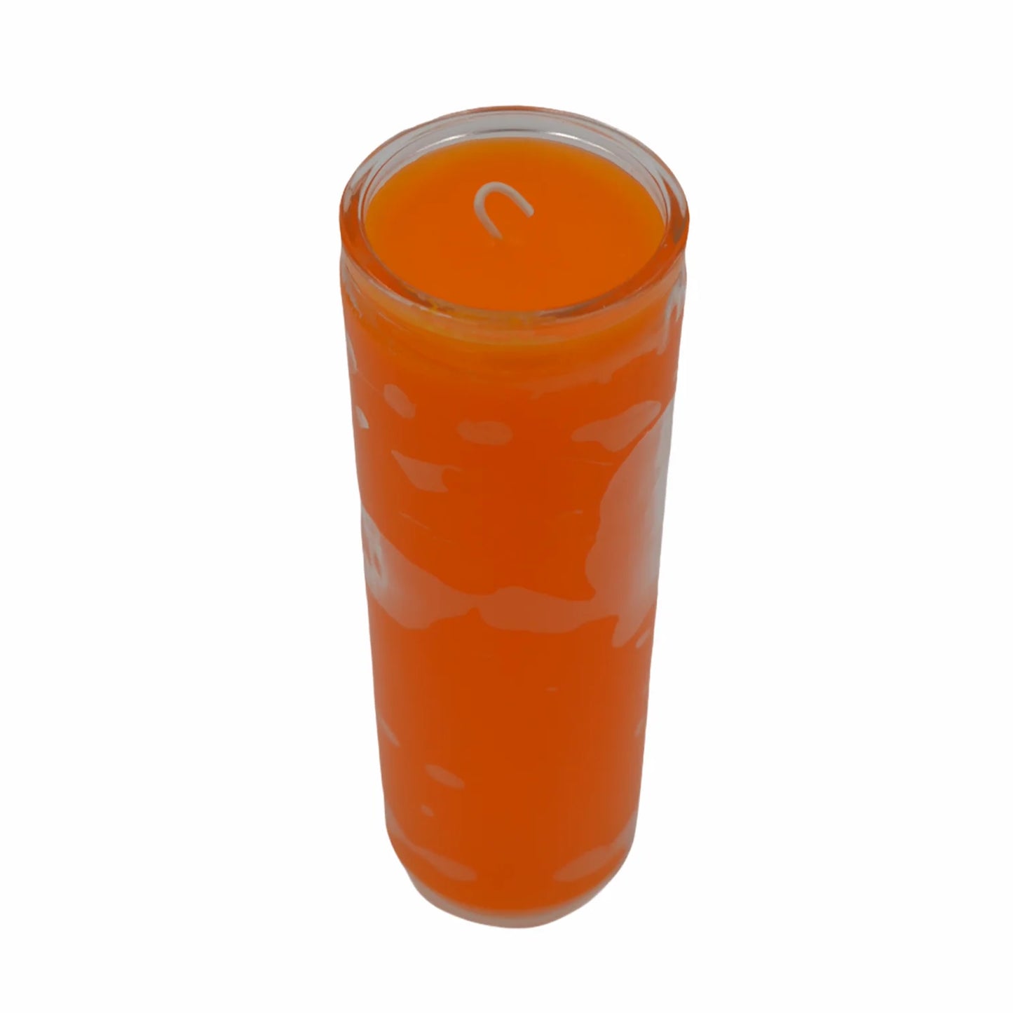 Orange Plain 7 Day Candle (In Glass)