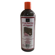 Smink Peppermint African Liquid Black Soap 12 oz.