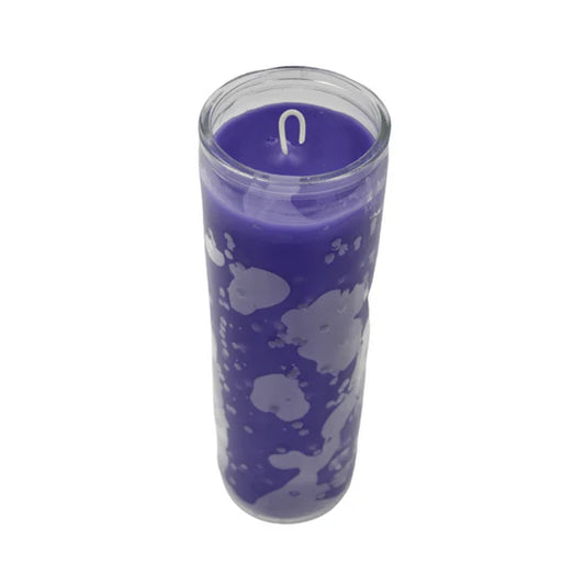 Purple Plain 7 Day Candle (In Glass)