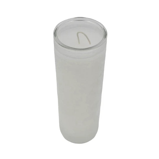 White Plain 7 Day Candle (In Glass)